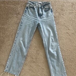Zara Straight Leg Classic Light Blue Women's Jeans